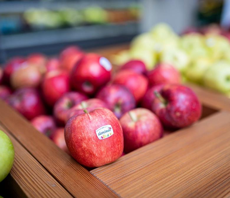 Frische Südtiroler Äpfel von der Obstgenossenschaft Alpe Laas